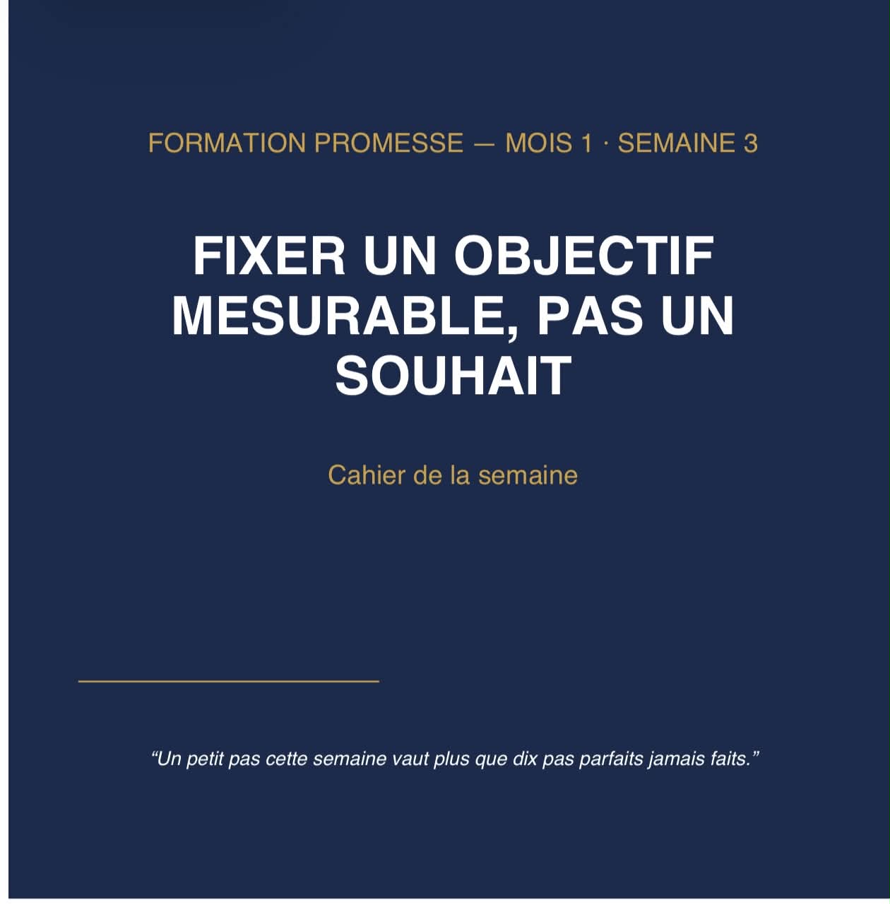 Aperçu d'un cahier